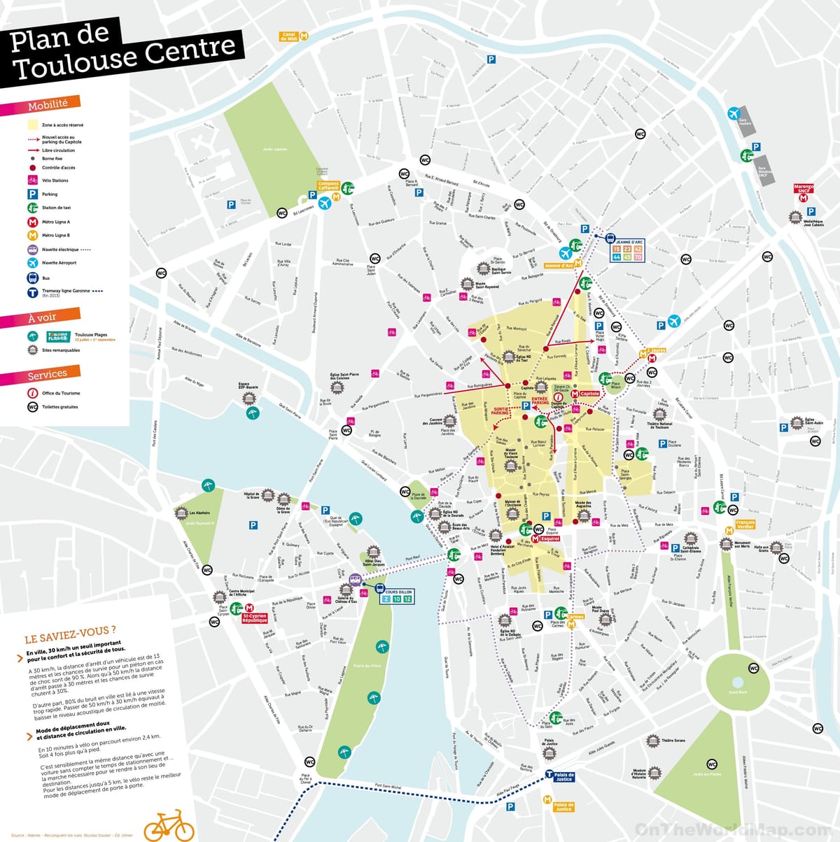 mapa de Toulouse lugar