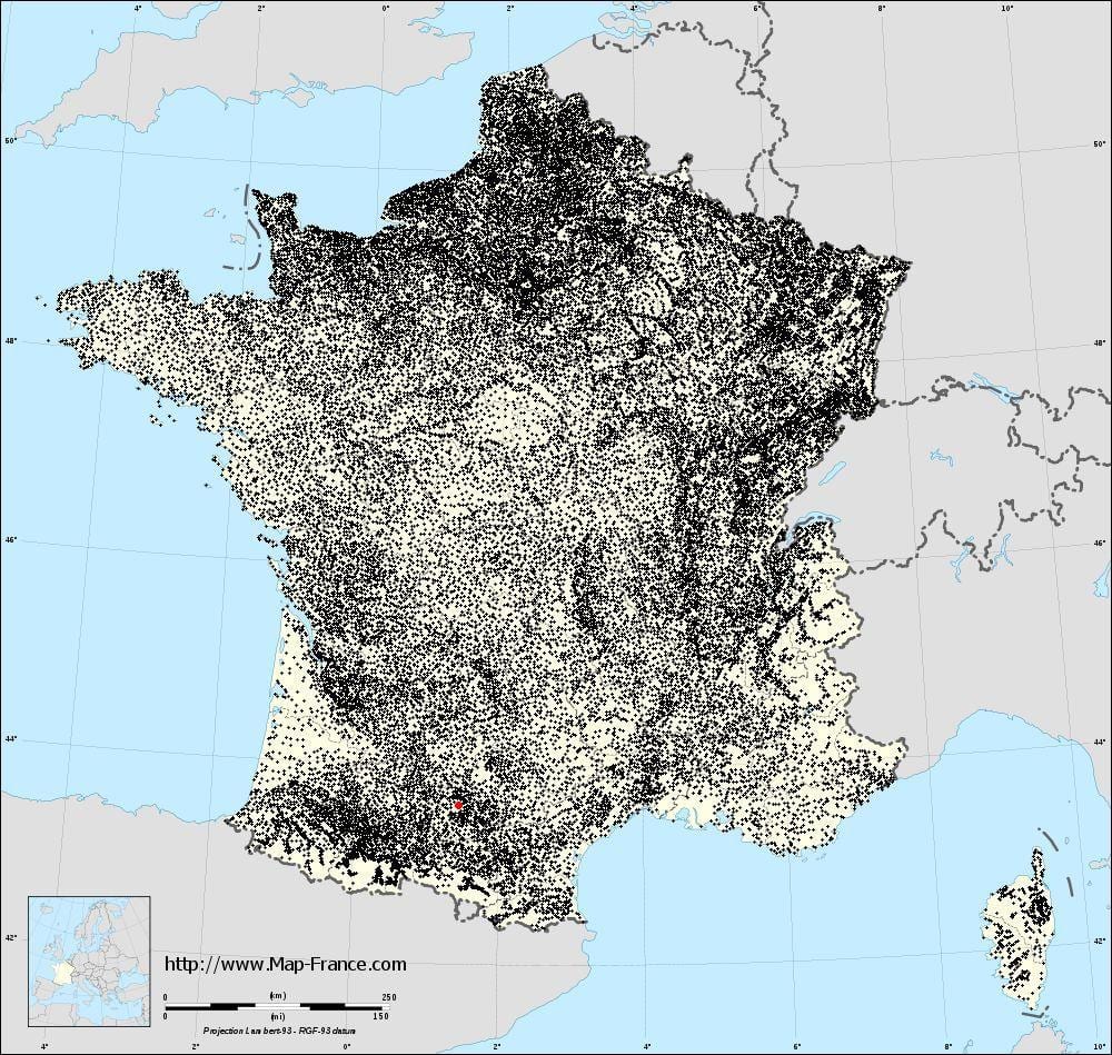 mapa de Toulouse municipios