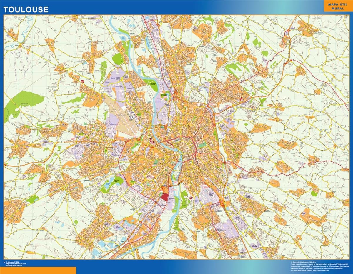 mapa de Toulouse tienda